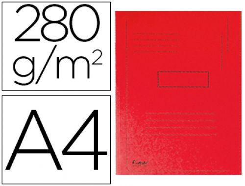 Classificador exacompta cartolina reciclada din a4 vermelho 280gr com 2 abas interior , Exacompta , 72599 , 3130634450036